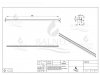 Balneo Listwa spadkowa do szkła prawa 120 cm miedziana D0101040102-1